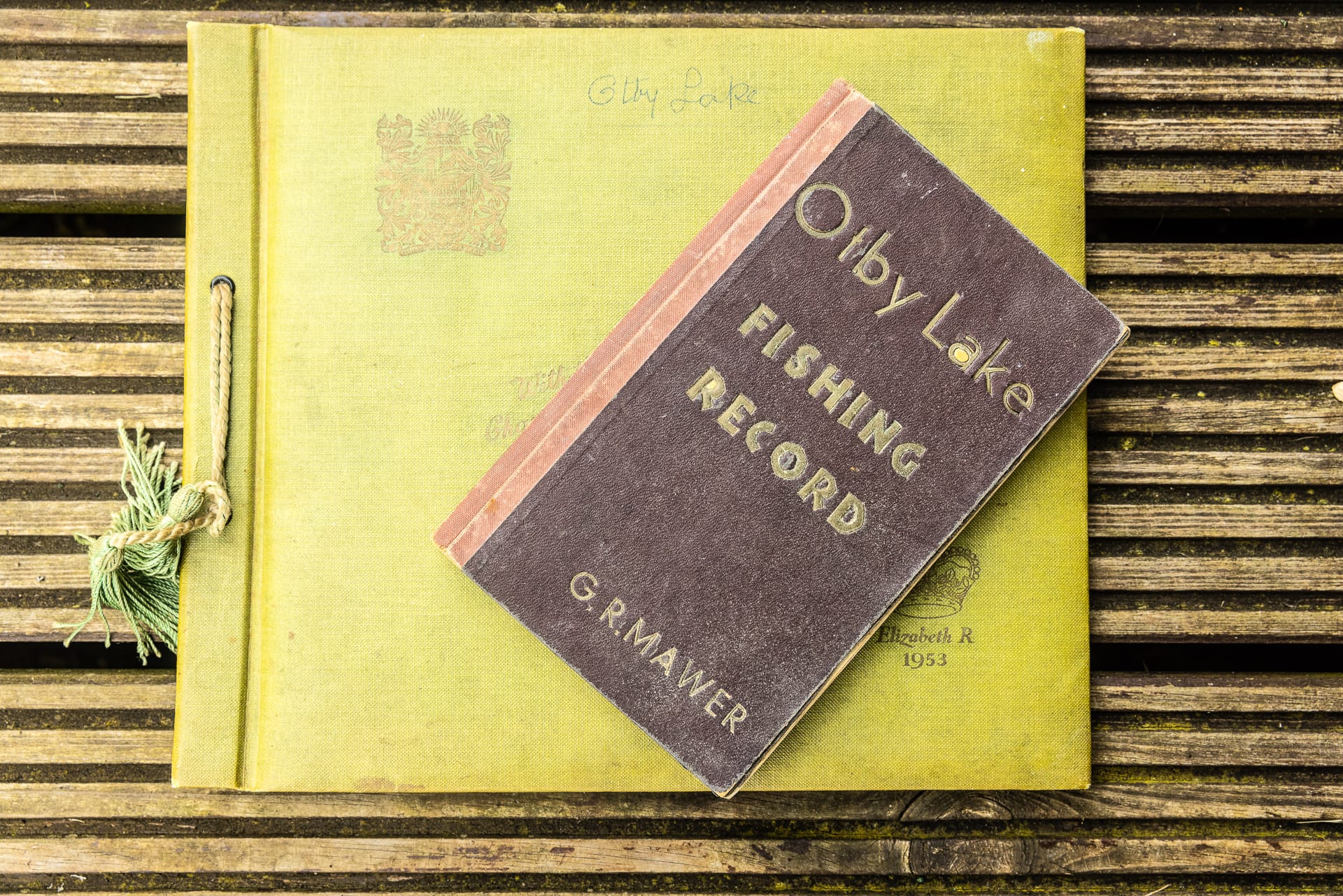Original Fishing records book