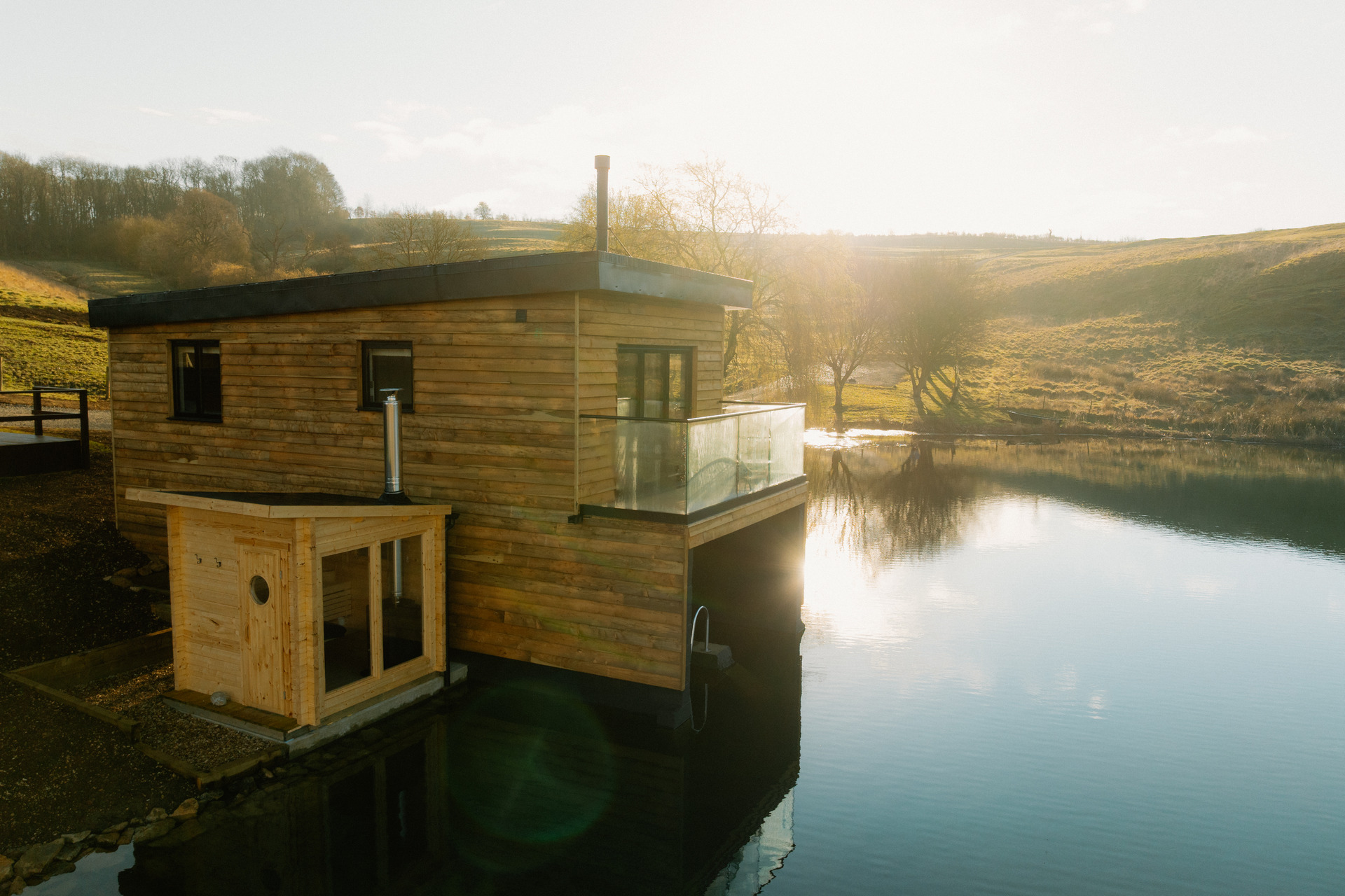 Sunrise over the Otby Boat House