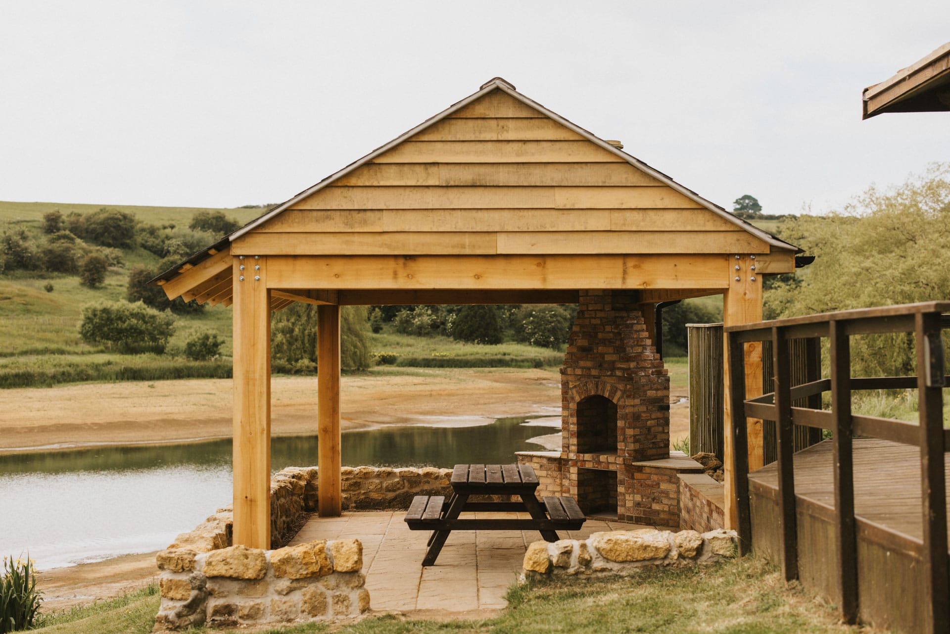 BBQ Shelter next to the Otby Lake
