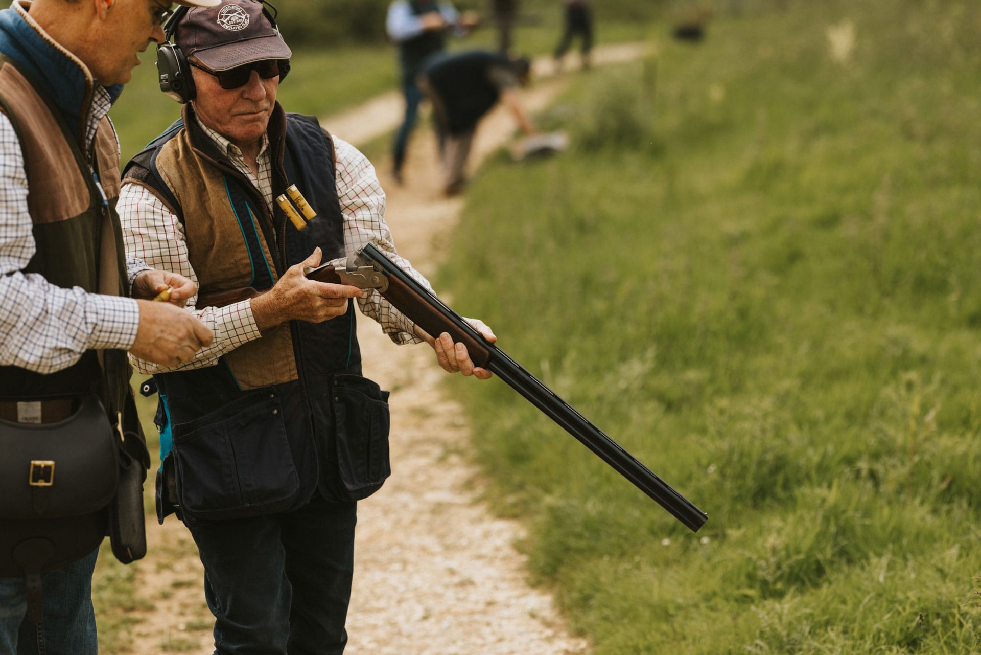 Shells flying out of the chamber after successful shoot