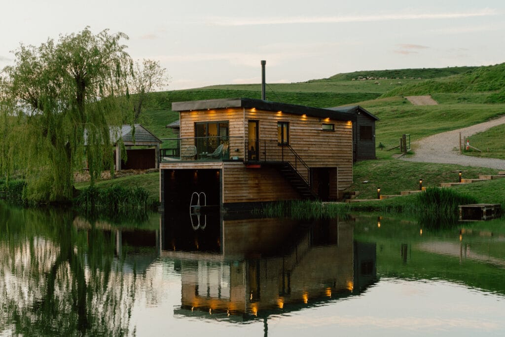 Dusk at Otby Lake Boat House